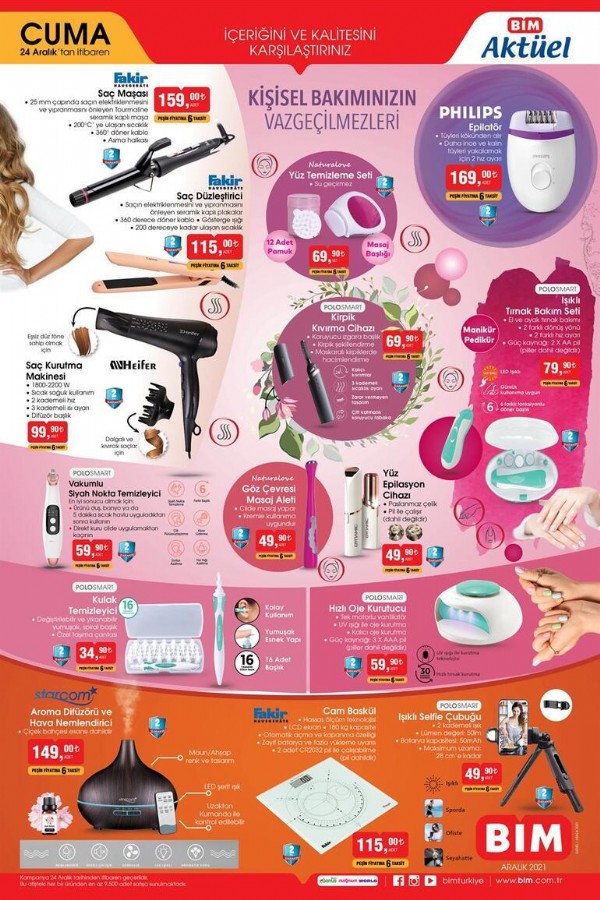 BİM'de bugün neler var? BİM 24 Aralık Cuma Kataloğunda neler var?